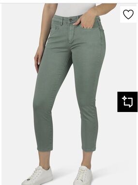 Women’s High-Rise Skinny Jeans — Olive Green